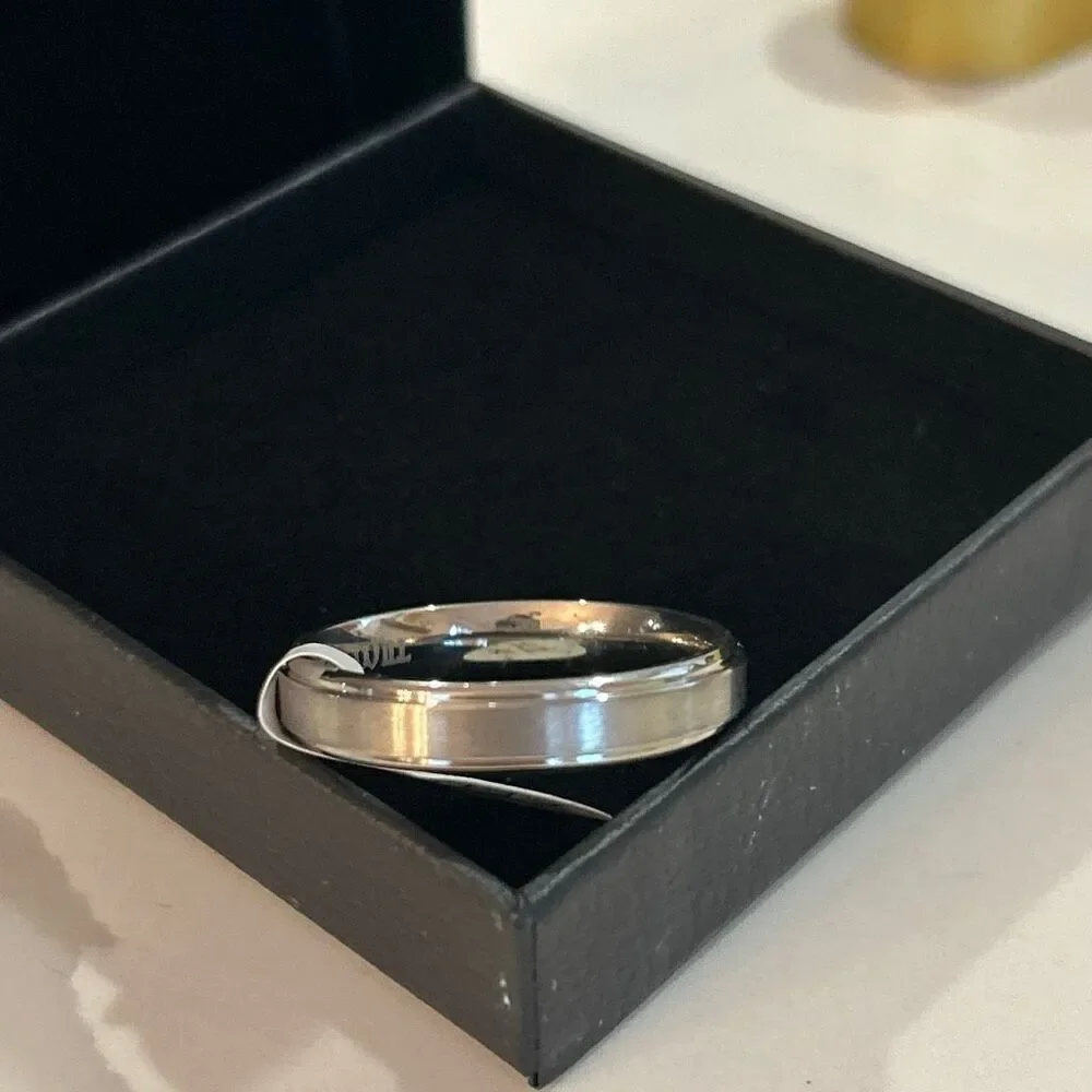 NEW King Will men's thin wedding band stainless steel size14
